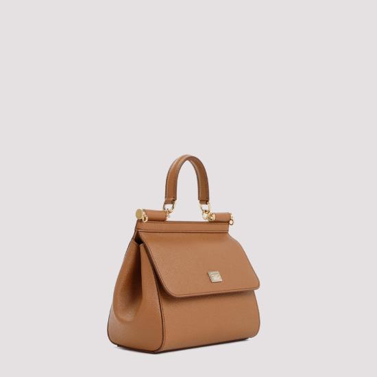 26FW 돌체앤가바나 미디움 시실리 핸드백 BB6003 B1001 8M417 CARAMELLO - DOLCE & GABBANA