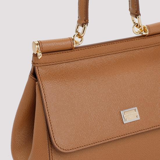 26FW 돌체앤가바나 미디움 시실리 핸드백 BB6003 B1001 8M417 CARAMELLO - DOLCE & GABBANA