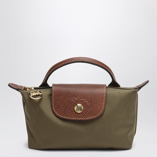 26FW 롱샴 르 플라아쥬 오리지널 핸들 파우치 34175089 Green