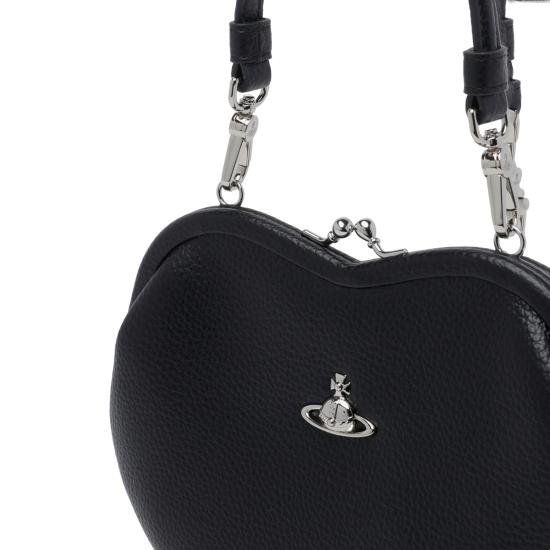 26FW 비비안웨스트우드 벨 하트 프레임 퍼스 4B01000CW S000DN403 BLACK - VIVIENNE WESTWOOD