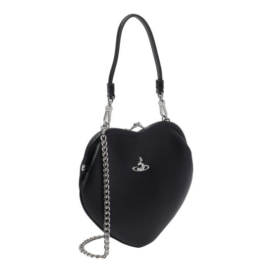 26FW 비비안웨스트우드 벨 하트 프레임 퍼스 4B01000CW S000DN403 BLACK - VIVIENNE WESTWOOD