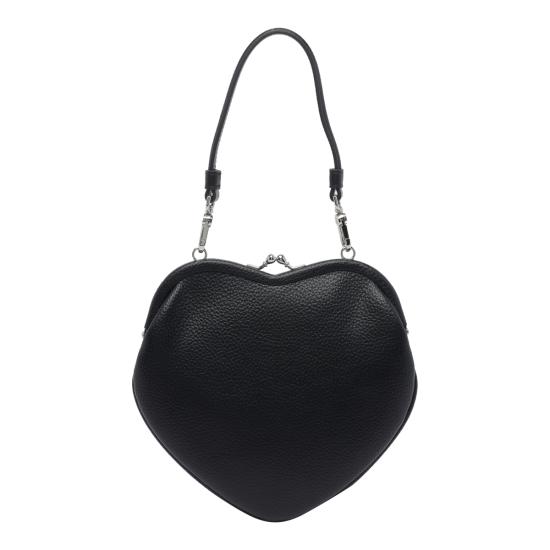 26FW 비비안웨스트우드 벨 하트 프레임 퍼스 4B01000CW S000DN403 BLACK - VIVIENNE WESTWOOD
