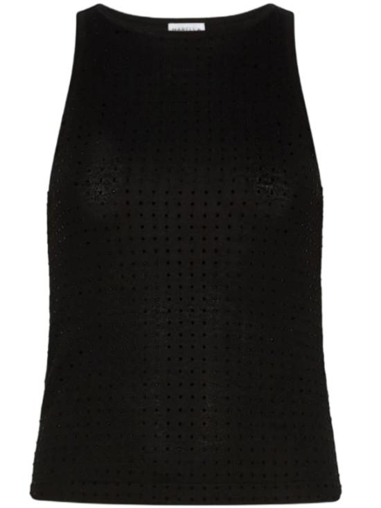 26FW 마렐라 민소매 티셔츠 2623366141200 008 BLACK