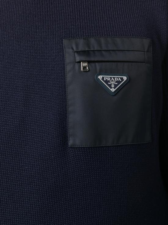 26FW 프라다 스웨터 UMB0491W4X F0008 BLUE - PRADA