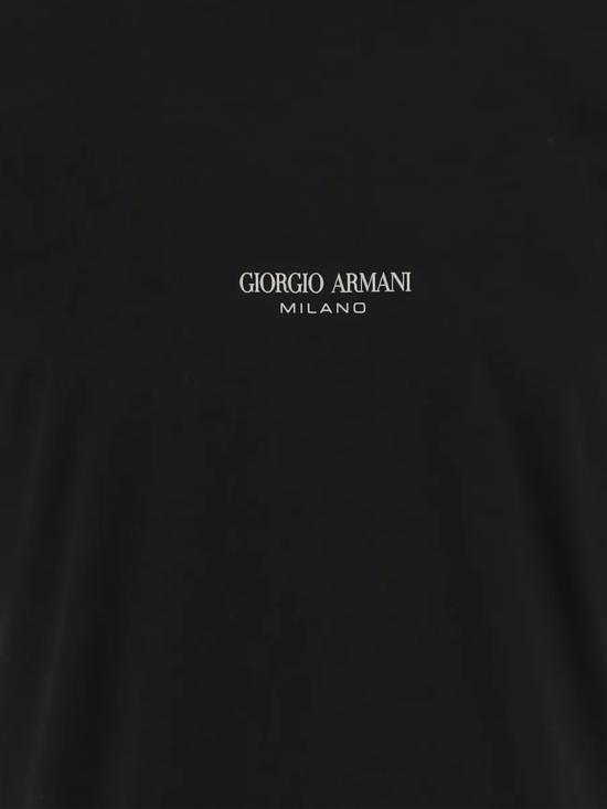 26FW 조르지오 아르마니 반팔 티셔츠 GM001085TE10629 UC001 BLACK - GIORGIO ARMANI