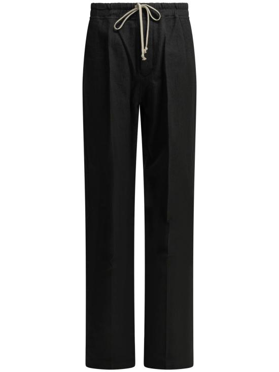 26FW 릭 오웬스 트레이닝/조거 팬츠 RU02F4378FLM 09 BLACK