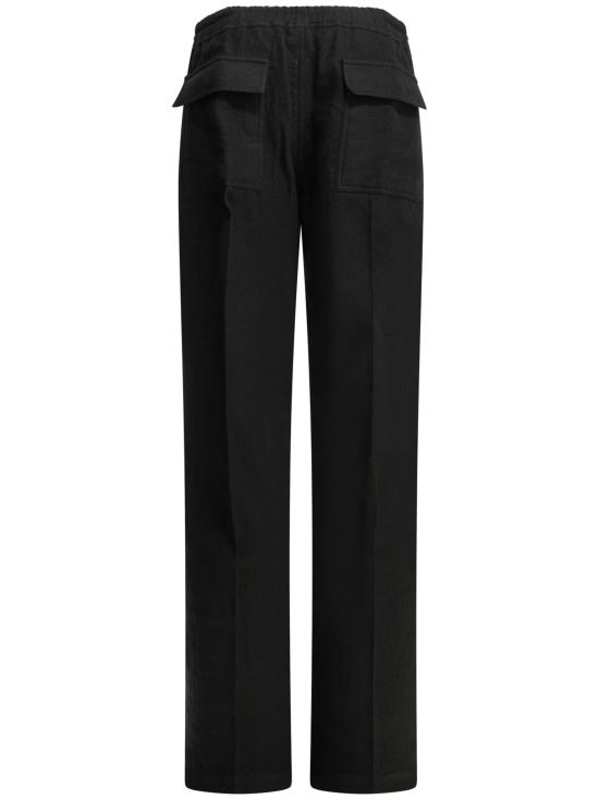 26FW 릭 오웬스 트레이닝/조거 팬츠 RU02F4378FLM 09 BLACK - RICK OWENS