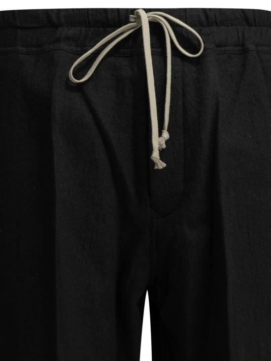 26FW 릭 오웬스 트레이닝/조거 팬츠 RU02F4378FLM 09 BLACK - RICK OWENS