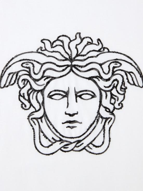 26FW 베르사체 반팔 티셔츠 10264521A18452 1W000 WHITE - VERSACE
