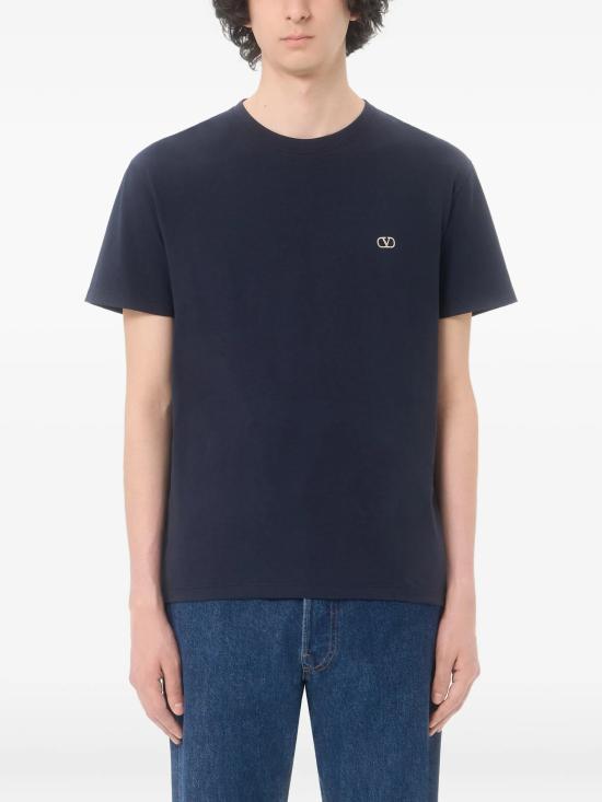 26FW 발렌티노 가라바니 반팔 티셔츠 9V3MG10VBMM 598 BLUE - VALENTINO GARAVANI