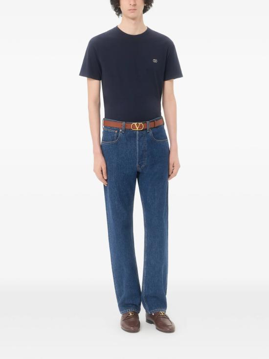 26FW 발렌티노 가라바니 반팔 티셔츠 9V3MG10VBMM 598 BLUE - VALENTINO GARAVANI