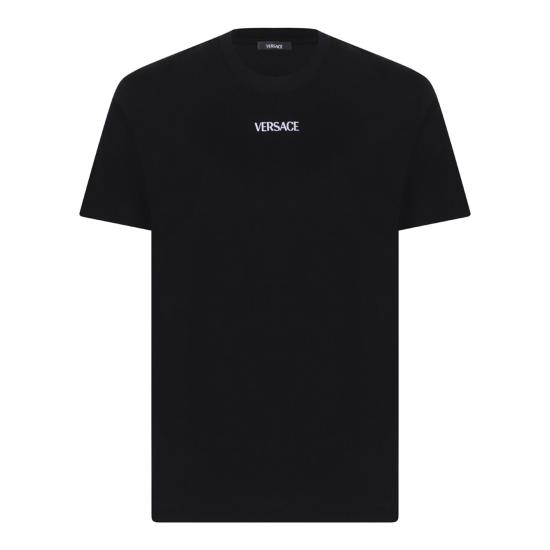 26FW 베르사체 반팔 티셔츠 10139441A16455 1B000 BLACK
