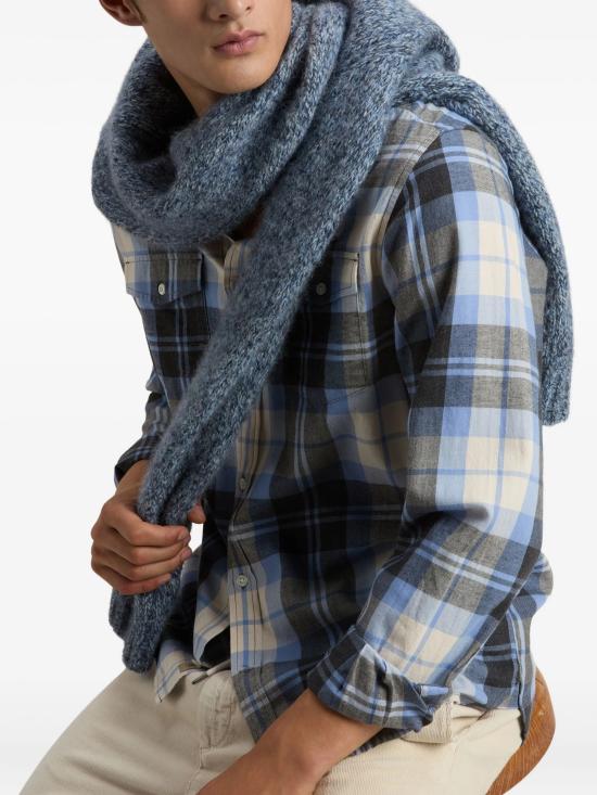 25FW 울리치 긴팔 셔츠 CFWOSI2011MRUT3180 31188 BLACK - WOOLRICH
