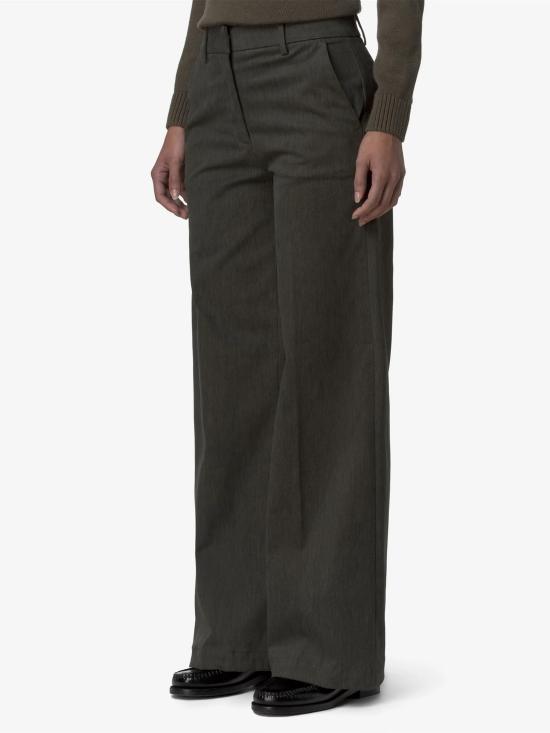 25FW 까웨 스트레이트 팬츠 K61364WDONNA BB9 GREEN - K-WAY