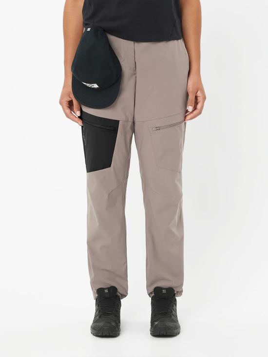 26SS 살로몬 아우터패스 패널 지퍼 포켓 바지 LC2757500 IRON NUDE NEUTRALS - SALOMON