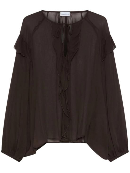 26FW 마렐라 셔츠 2623116061200 002 BROWN