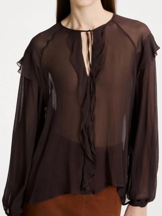 26FW 마렐라 셔츠 2623116061200 002 BROWN - MARELLA