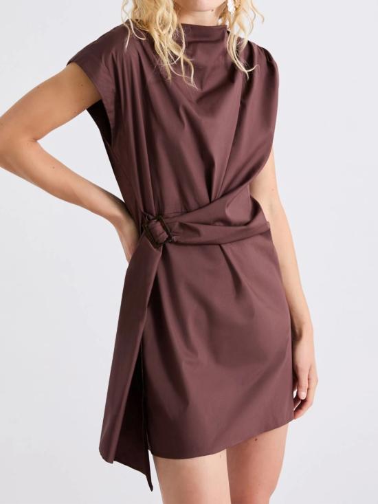 26SS 마렐라 숏 원피스 2613221282200 003 BROWN - MARELLA