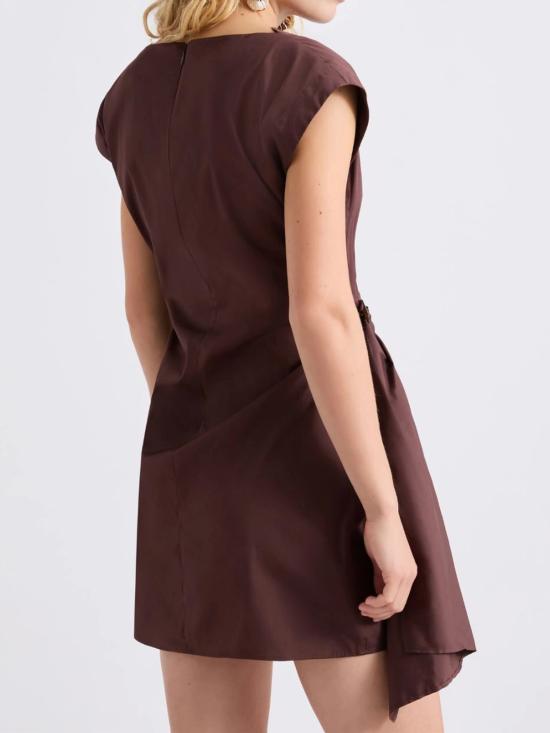 26SS 마렐라 숏 원피스 2613221282200 003 BROWN - MARELLA