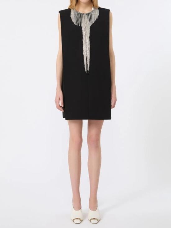 26FW 스포트막스 숏 원피스 2622226081600 003 BLACK - SPORTMAX