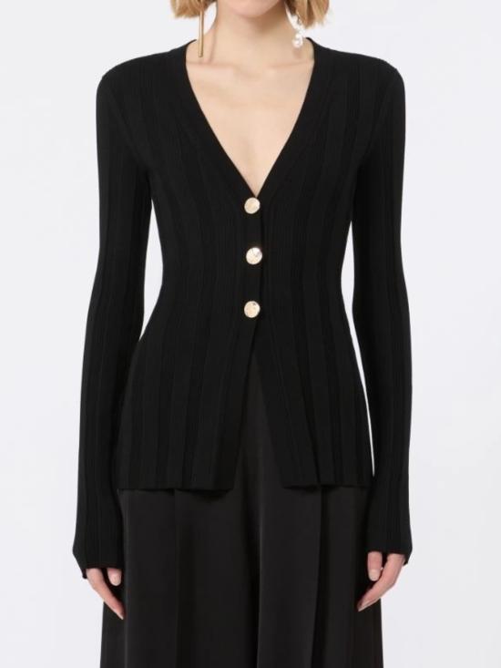 26FW 스포트막스 가디건 2622346031600 005 BLACK - SPORTMAX