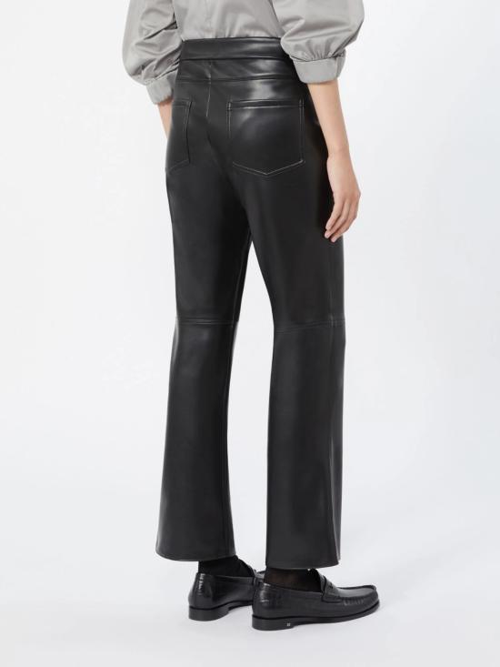 26FW 막스마라 가죽 팬츠 2629786041600 006 BLACK - MAX MARA