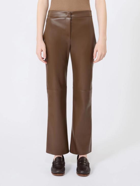 26FW 막스마라 가죽 팬츠 2629786041600 002 BROWN - MAX MARA