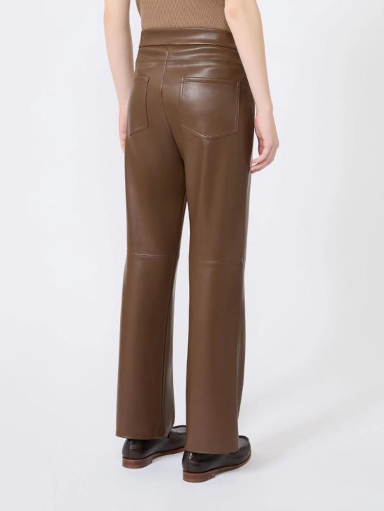 26FW 막스마라 가죽 팬츠 2629786041600 002 BROWN - MAX MARA