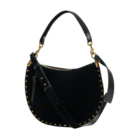 26FW 이자벨마랑 오스칸 소프트 지퍼 백 BF0066FAB2C03M 01BK BLACK