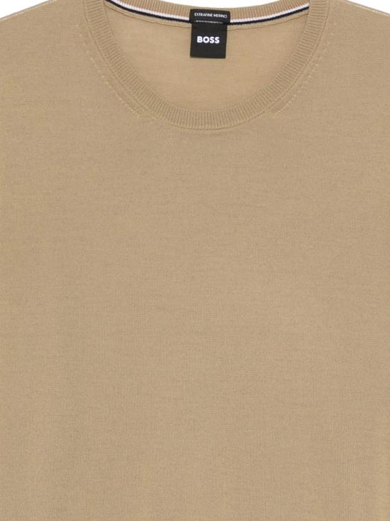 26SS 휴고보스 레귤러핏 코튼 캐주얼 니트 50468239 252 BROWN - HUGO BOSS