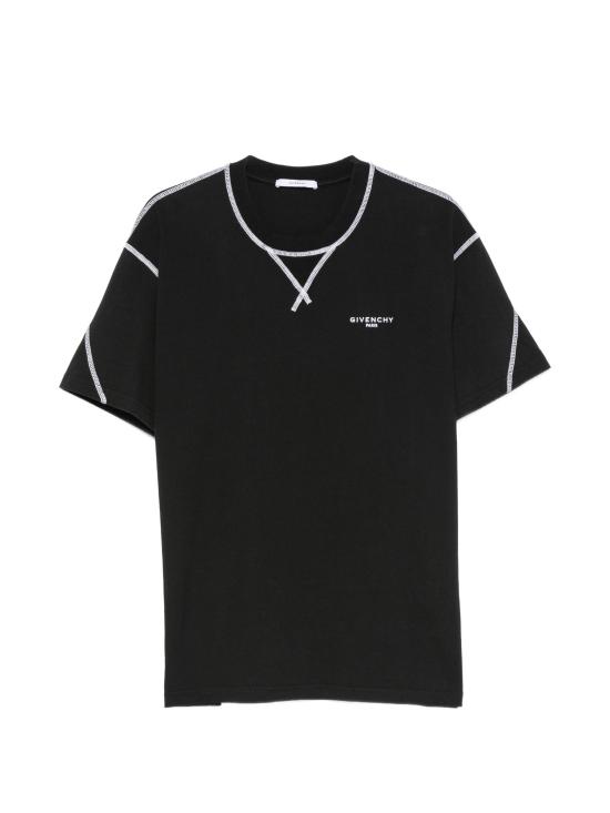 26FW 지방시 반팔 티셔츠 BM71P53YR8 001 BLACK