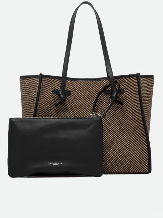 26FW 지아니 끼아리니 토트백 BS6850COMMSPIGA 10313 BLACK - GIANNI CHIARINI