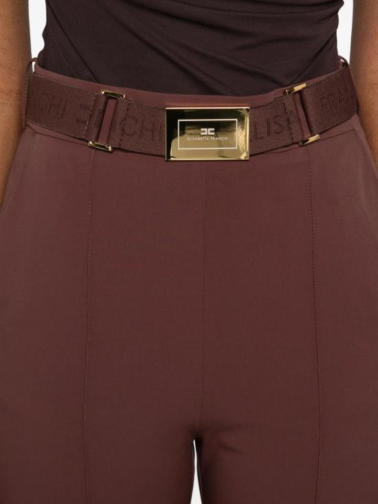 26SS 엘리자베타프랜치 스트레이트 팬츠 PA13261E2 644 BROWN - ELISABETTA FRANCHI