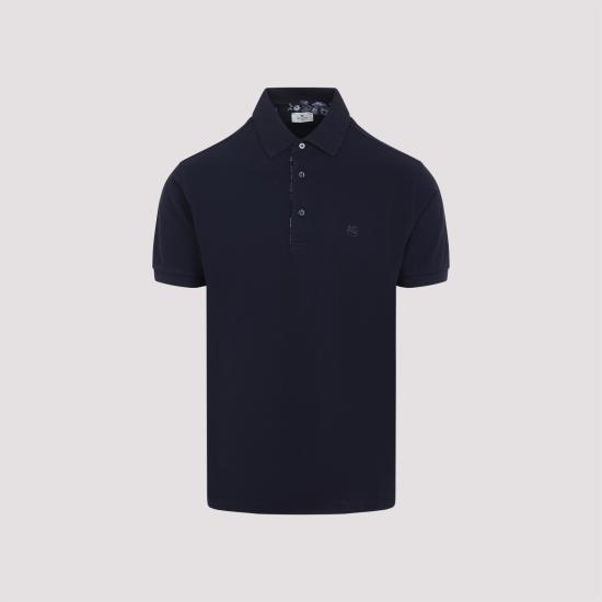 26FW 에트로 폴로 티셔츠 MRMD0005AJ264 B0387 BLUE - ETRO