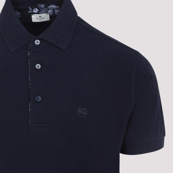 26FW 에트로 폴로 티셔츠 MRMD0005AJ264 B0387 BLUE - ETRO