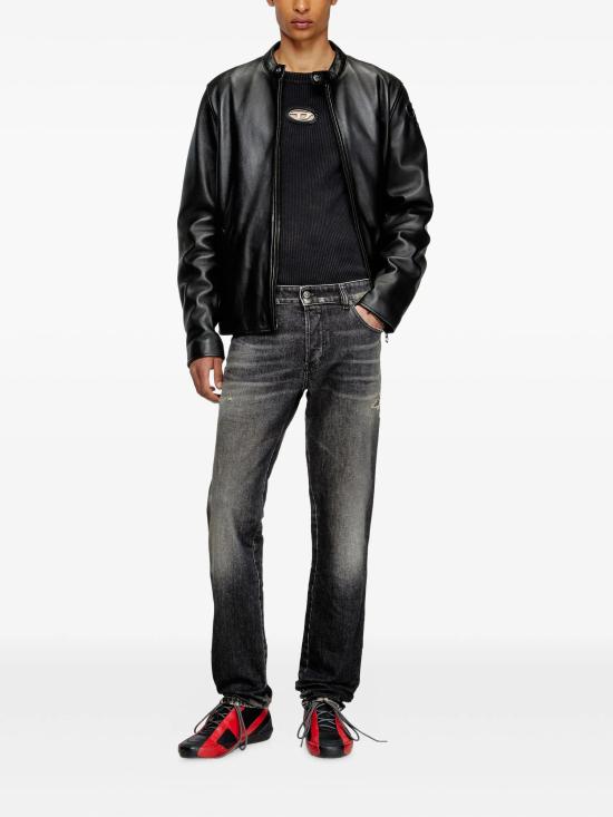 25FW 디젤 스트레이트 팬츠 A1579709M54 02 BLACK - DIESEL