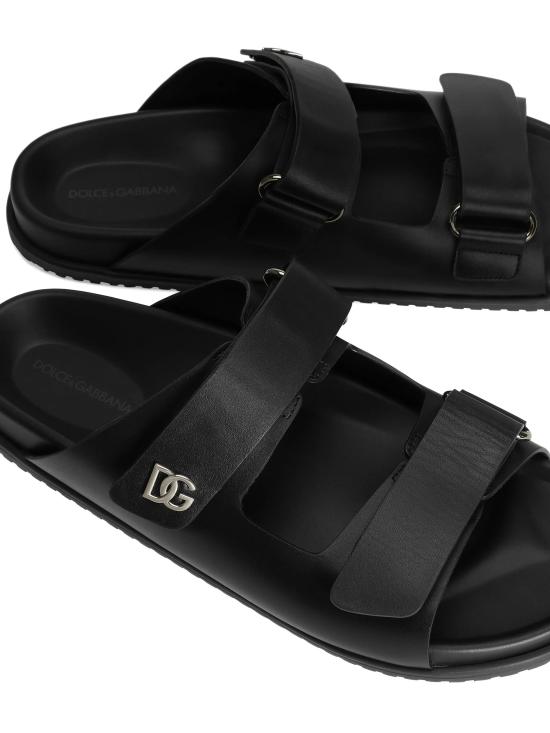26FW 돌체앤가바나 뮬/슬리퍼 A80522A9Q67 80999 BLACK - DOLCE & GABBANA