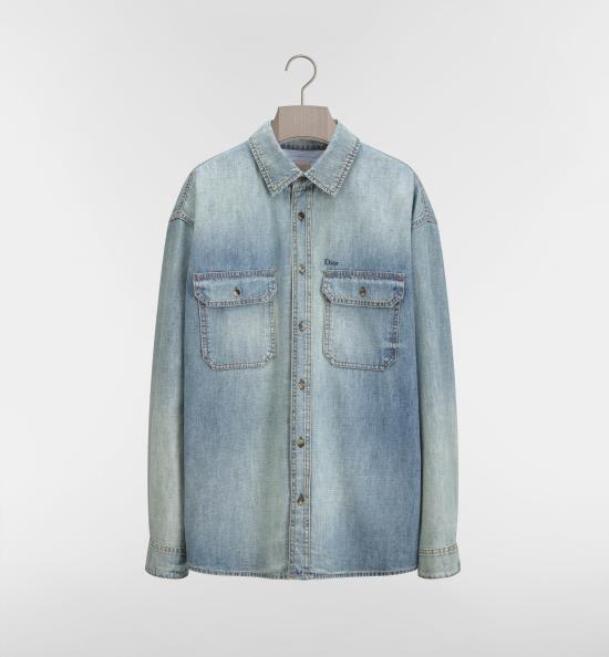 26FW 디올 데님 셔츠 693D587A3078 585 BLUE