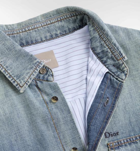 26FW 디올 데님 셔츠 693D587A3078 585 BLUE - DIOR