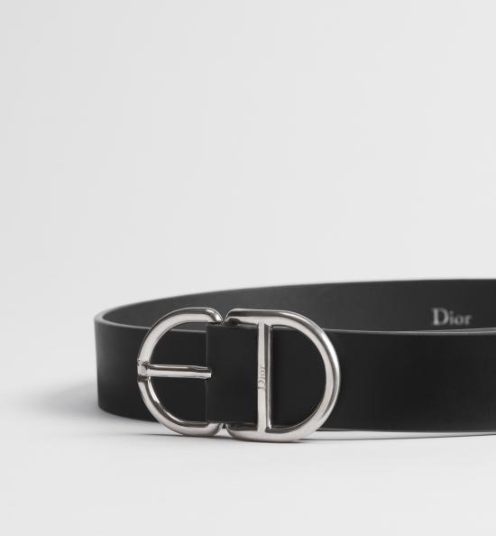 26FW 디올 가죽 벨트 4710PDTOL H00N BLACK - DIOR