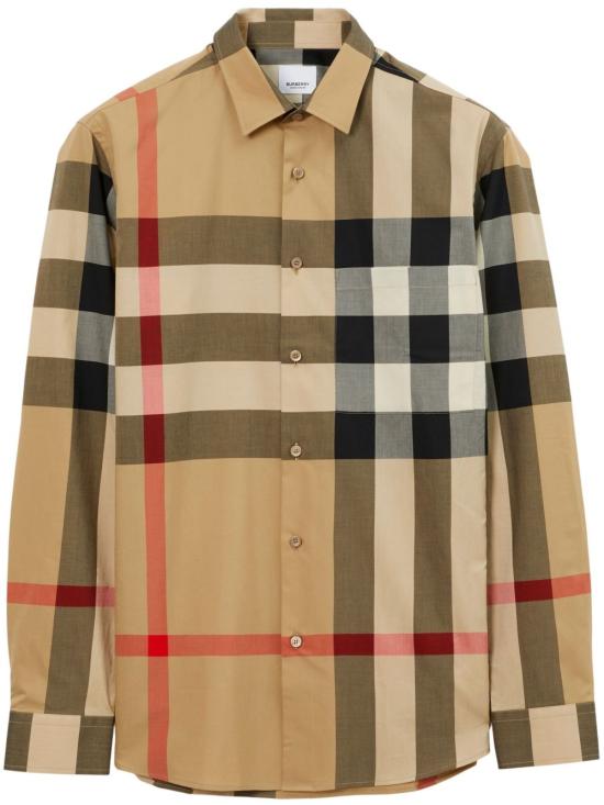 26FW 버버리 체크 코튼 셔츠 8071445 A7028 BROWN