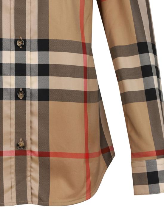 26FW 버버리 슬림핏 체크 코튼 셔츠 8111856 A7028 MULTICOLOUR - BURBERRY