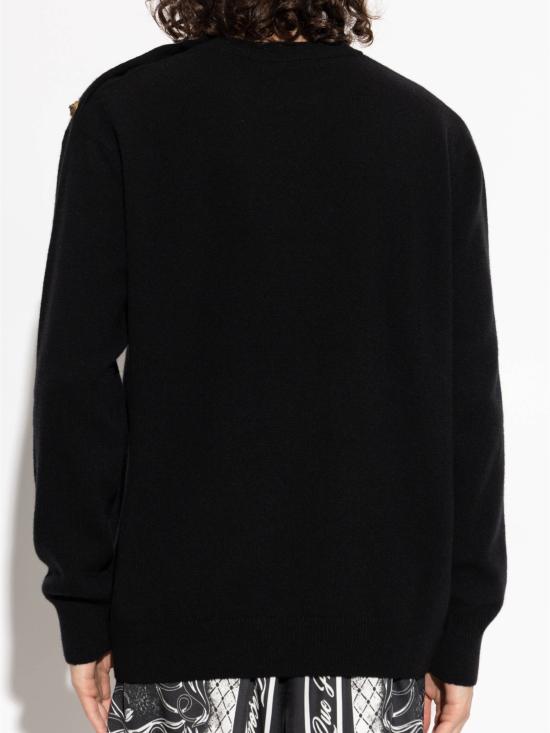 26FW 발망 스웨터 HH1KD186KI87 0PA BLACK - BALMAIN