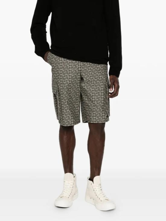 26SS 발망 숏팬츠 GH1PA180XL74 GFE WHITE - BALMAIN