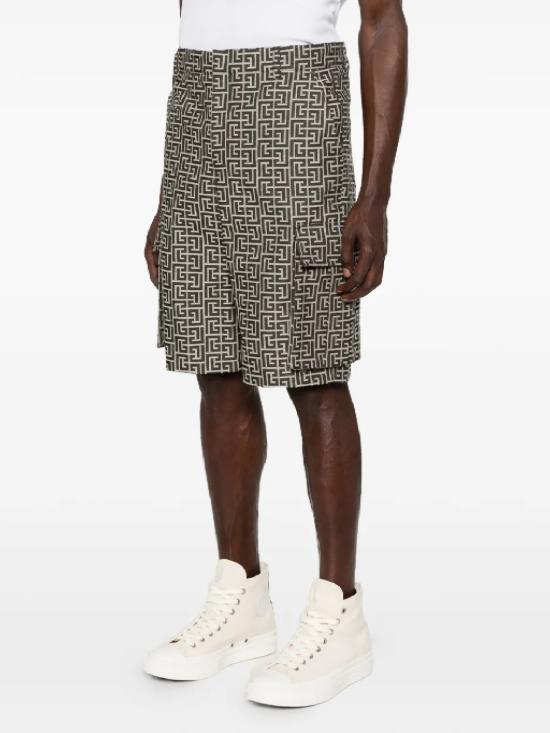 26SS 발망 숏팬츠 GH1PA180XL74 GFE WHITE - BALMAIN