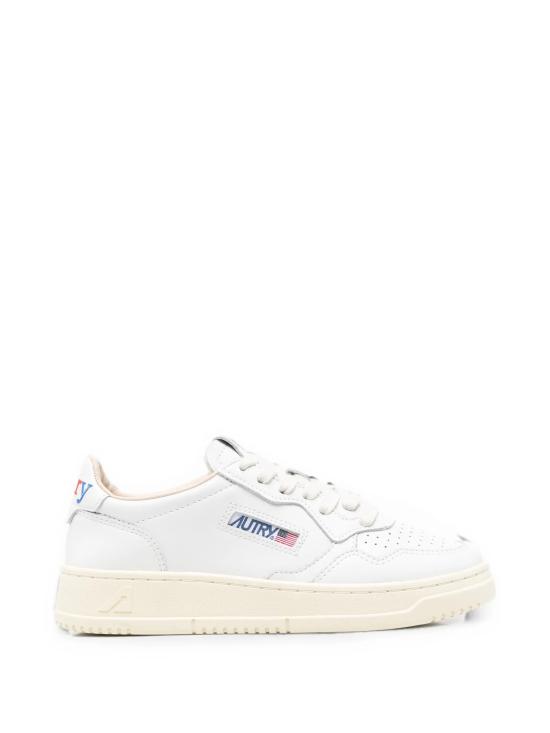 26FW 오트리 메달리스트 로우 레더 스니커즈 AULWBG01 WHT WHITE