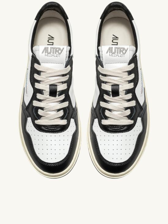 26FW 오트리 메달리스트 로우 레더 스니커즈 AULWWB01 WHT WHITE - AUTRY