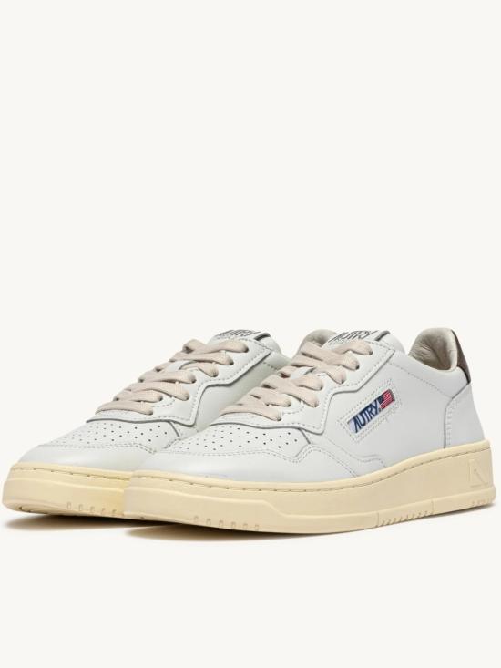 26FW 오트리 메달리스트 로우 레더 스니커즈 AULWLL28 WHT WHITE - AUTRY