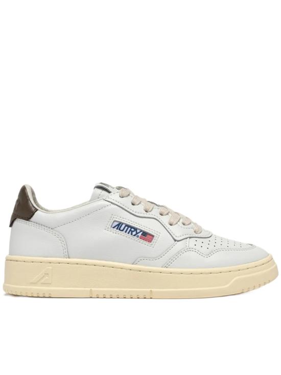 26FW 오트리 메달리스트 로우 레더 스니커즈 AULWLL28 WHT WHITE