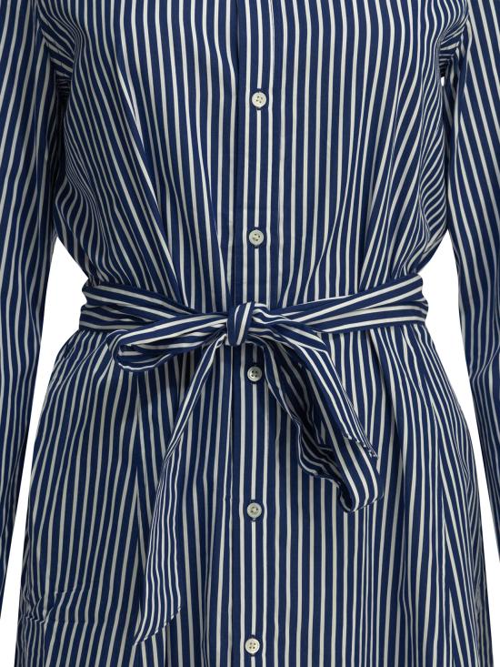 26SS 폴로 랄프로렌 미디 원피스 211891430001BRIGHTNAVYWHITE BLUE - POLO RALPH LAUREN